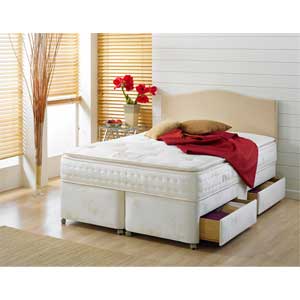 Viscount Pillow Top 1000 3FT Single Divan Bed