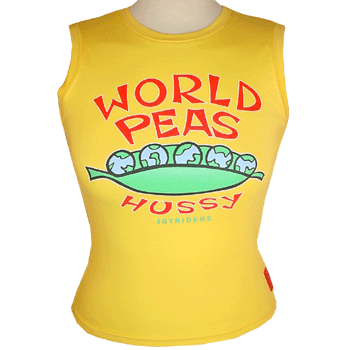Hussy World Peas Vest Top