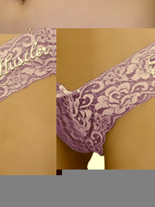 Lace V Purple Thong
