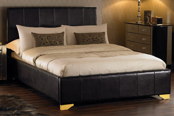 Hyder Como Faux Leather Bed Kingsize 150cm