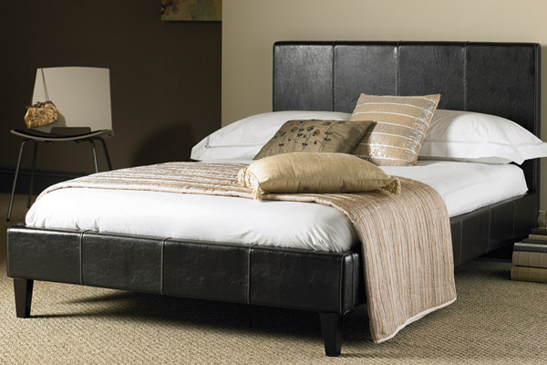 Malibu Faux Leather Bed Small Double 120cm