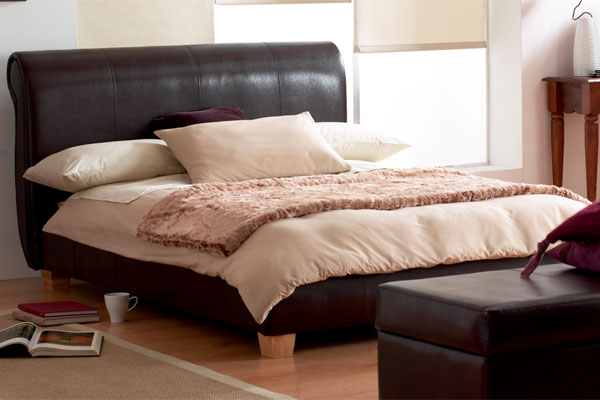 Hyder Paris Faux Leather Bed Frame Double 135cm