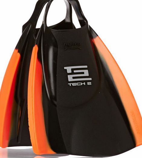 Hydro Tech 2 Bodyboard Fins - Black/ Orange