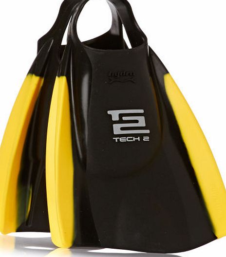Hydro Tech 2 Bodyboard Fins - Black/ Yellow