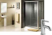 1200mm Sliding Door Shower Enclosure Bathroom Suite