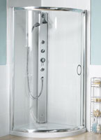 Hydrolux 900mm Sliding Door Quadrant Shower Enclosure Pack