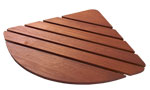 Hydrolux Shower Tray Wooden Footboard Quadrant 800 x 800mm