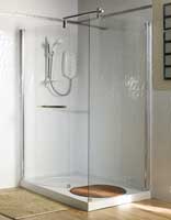 Walk In Shower Enclosure with Acrylic Tray