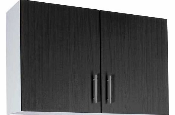 Hygena Athina 1000mm Fitted Kitchen Wall Unit - Black