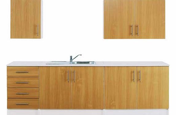 Hygena Athina 5 Piece Fitted Kitchen Unit Package - Beech