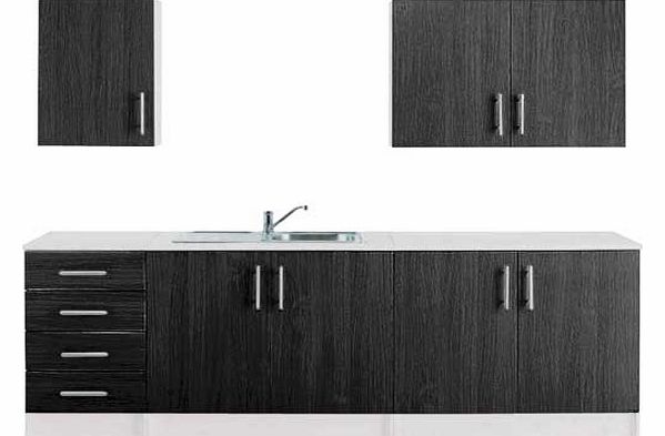 Hygena Athina 5 Piece Fitted Kitchen Unit Package - Black