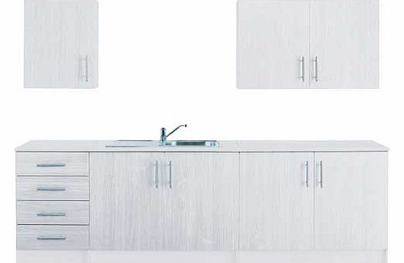 Athina 5 Piece Fitted Kitchen Unit Package - White