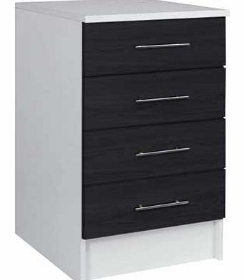 Athina 500mm Fitted Kitchen Drawer Unit - Black