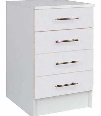 Athina 500mm Fitted Kitchen Drawer Unit - White