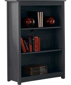 Hygena Easybuild Small Bookcase - Black Finish
