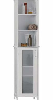 Frosted Insert Tall Boy - White