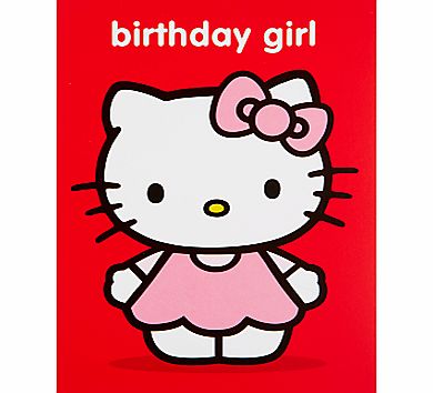 Hype Hello Kitty Birthday Girl Dress Birthday Card