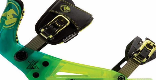 Hyperlite System Wakeboard Binding - Green/ Black