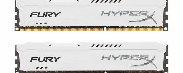 HyperX FURY Series 16GB (2x 8GB) DDR3 1866MHz CL10 DIMM Memory Module Kit - White