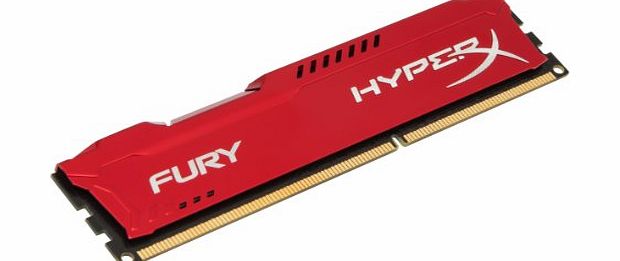 HyperX FURY Series 4GB DDR3 1866MHz CL10 DIMM Memory Module - Red