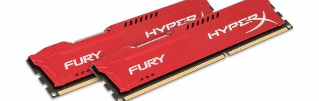 HyperX FURY Series 8GB (2x 4GB) DDR3 1866MHz CL10 DIMM Memory Module Kit - Red