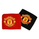 OFFICIAL MANCHESTER UNITED F.C. RED AND BLACK WRISTBANDS