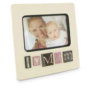 I Love Mum Tile Photo Frame