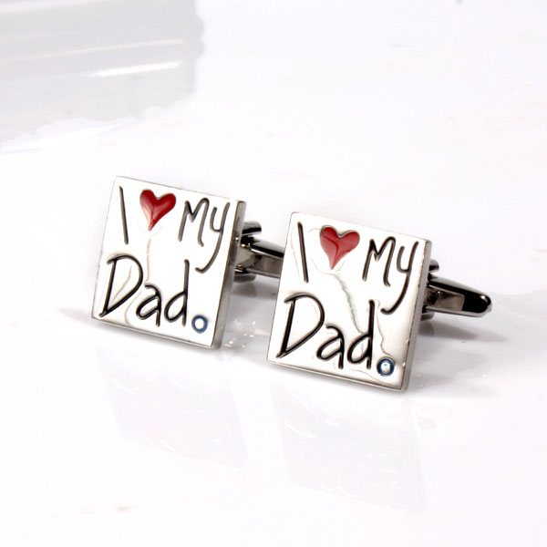 Love My Dad Cufflinks - Personalised