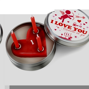 I Love You Candle in a Tin