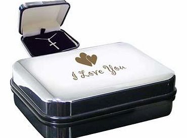 I Love You Cross Necklace Box