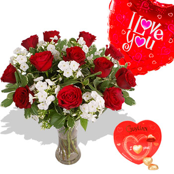 I Love You Gift Set - flowers