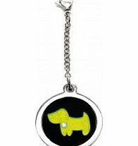 I Puppies Dog Steel and Green Tag For Collar
