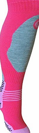 Kids/Girls Winter Thermal High Performance Ski Socks With Extra Cushioning available in 3 Sizes 4 pack 4-6