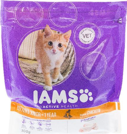 IAMS, 2102[^]0138502 Kitten and Junior Chicken Flavour 300g