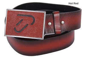 Ian Poulter Design Ian Poulter Ombre Belt with Embossed Leather Buckle