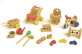 iAuctionShop Dolls House furniture - playground toys -7 with FREE wind up woodpecker