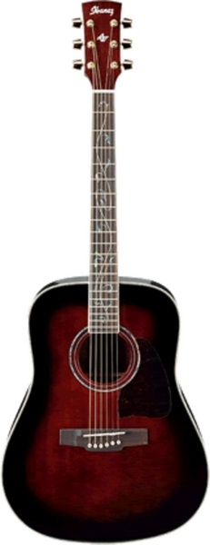 Ibanez AW40 Acoustic GuitarTransparent Cherry Sunburst