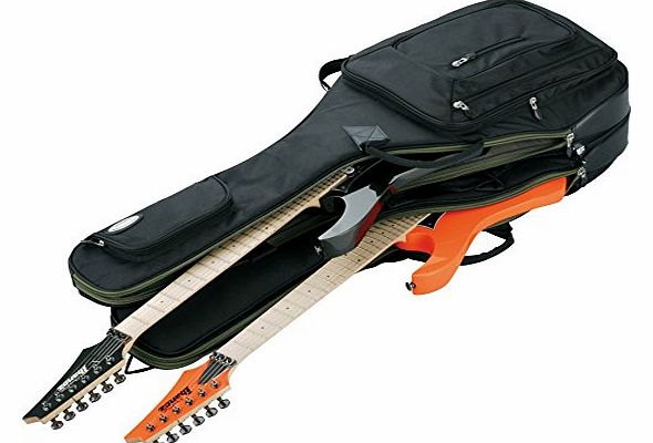 IGB2621-BK Nylon Bag for 2 Electric Guitars Black