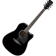 Ibanez PF15ECE-BK Electro-Acoustic Guitar Black