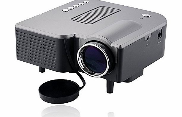 60`` Portable Mini New LED +LCD Home Cinema Theater Projector 16:9 4:3 Led Lamps Life Maximum 20000 hours Native Resolution 320*240, Support 1024 * 768,Contrast 300:1,Home Theater with HDMI/VGA