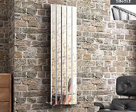 iBath 1600 x 376 mm Chrome Vertical Column Radiator Flat Panel Designer Heater
