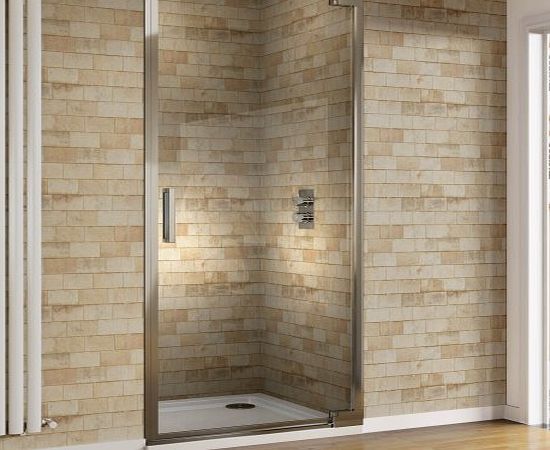 iBath 900mm Designer Hinge EasyClean Glass Shower Enclosure Cubicle Doors Set