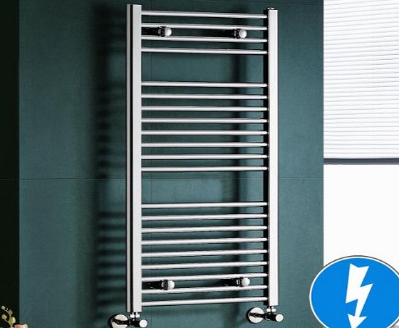 iBathUK Maine Chrome Straight Electric Towel Rail Radiator - 10