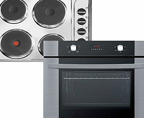 Iberna by Baumatic HOF615.1SET Built-in Fan Assist Oven (13Amp) amp; Electric Hob
