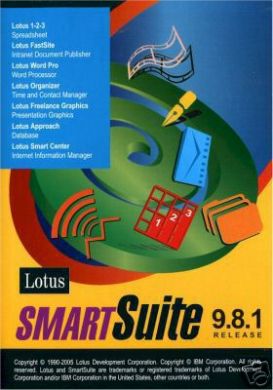 IBM Lotus Smartsuite 9.8 Millenium Edition DVD Cased