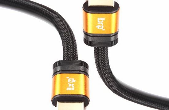 1m High Speed ORANGE GOLD 1.4 HDMI Cable 3D PS4 SKY HD 2160p 4K Ultra HD