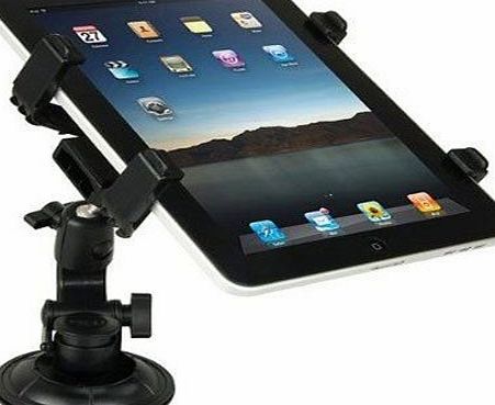 Windscreen In Car Suction Mount Holder with FULL 360 Degrees Rotation For Apple ipad 1/Ipad 2/ and iPad 3/4,Samsung Galaxy Tab 7.0 8.0 10.1 3 / Kindle Fire HDX 7 8.9 / Google Nexus 7 FHD 7 and m