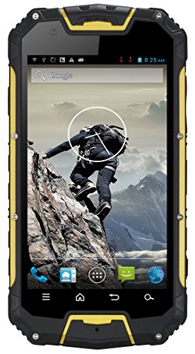 (TM) Donar,Best outdoor sim smartphone without a contract, compass, A key for help SOS, PTT walkie-talkie function, 4.5 inch display, IP68 Waterproof, Shockproof Outdoor Mobile Phone, 1.2 GHz Q
