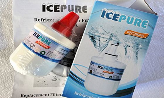 ICEPURE Replacement Compatible Fridge Ice Water Filter Cartridge for Samsung Aqua Pure Plus DA29-00003F Refrigerators - American Style - Side By Side - Fridge Freezers