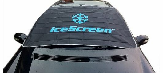 iceScreen Magnetic Windscreen Frost Cover - Black Large